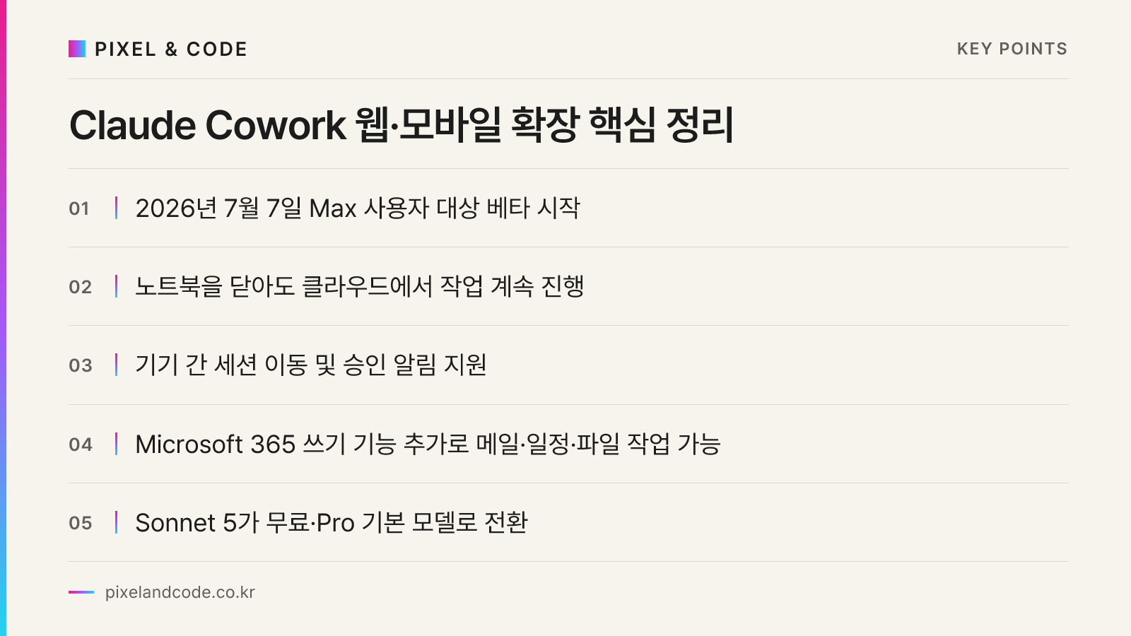Claude Cowork 웹·모바일 확장 핵심 정리