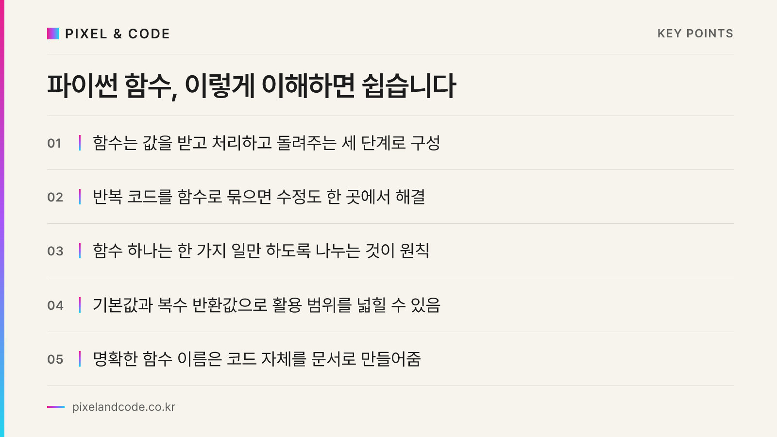 파이썬 함수, 이렇게 이해하면 쉽습니다